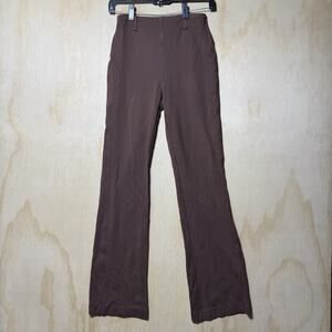 Lyssé New York Brown Pull On Bootcut Pants Women’s Small High Rise Stretch